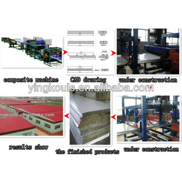 Eps / rockwool sandwich machine line